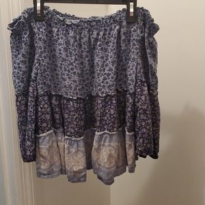 Areoposta off the shoulder quarter sleeve shirt